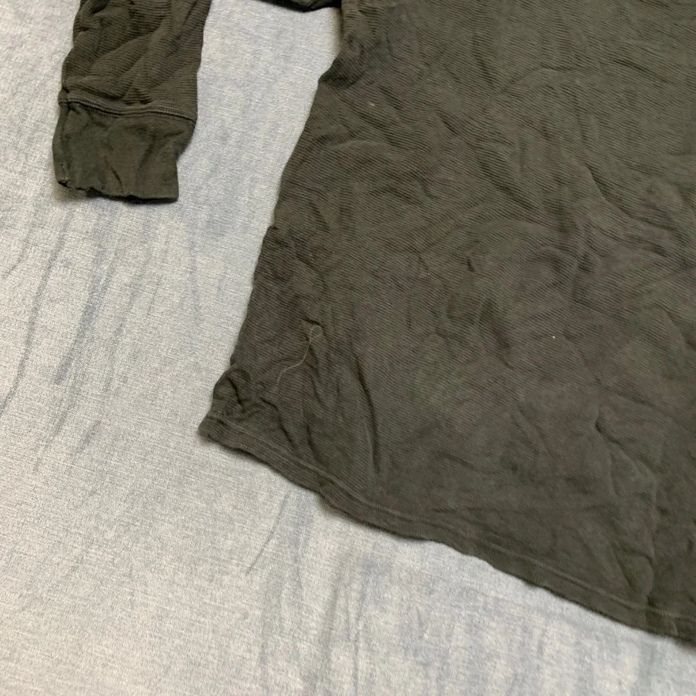 Polo Ralph Lauren Shirt Mens Large Black Thermal Waffle Knitted Sleepwear